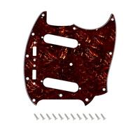 Banworks Guardapúas Mustang 4 capas 12 agujeros Mustang SS placa de rayones | Guardapúas de guitarra eléctrica para USA Fender Mustang Performance Series JT/HB-40 Carey Marrón Oscuro