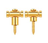 Banworks Guías de cuerdas para guitarra Roller String Tree Roller Retainer para guitarra eléctrica Tele Telecaster Strat Stratocaster ST, paquete de 2 JT/YXK-04 dorado