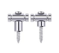 Banworks Guías de cuerdas para guitarra Roller String Tree Roller Retainer para guitarra eléctrica Tele Telecaster Strat Stratocaster ST, paquete de 2 JT/YXK-04 cromado