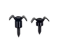 Banworks Guías de cuerdas para guitarra Vintage String Tree, retenedores para guitarra eléctrica Tele Telecaster Strat Stratocaster ST, paquete de 2 JT/YXK-02, color negro