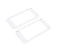 Banworks Humbucker - Anillos de plástico inclinados con parte superior plana para pastilla Humbucker de 4,5 x 6 mm, marco para guitarra eléctrica Les Paul LP, paquete de 2 JT/SYQG-22 blanco