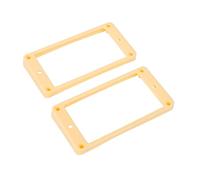 Banworks Humbucker - Anillos de plástico inclinados en la parte inferior curvada para pastilla de guitarra de 7,5 x 10 mm, marco para guitarra eléctrica Les Paul LP, paquete de 2 JT/SYQG-20 crema