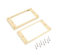 Banworks Humbucker - Anillos de plástico inclinados en la parte inferior curvada para pastilla Humbucker de 3,8 x 5,1 mm + marco de pastilla de guitarra de 8,1 x 9,5 mm para guitarras eléctricas