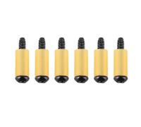 Banworks Imperial #6-32 UNC × 3/10.2 cm Tornillos de montaje de bobina única para guitarra con tubo de goma, juego de tornillos de ajuste de altura para USA/MEX Fender Stratocaster Strat ST JT/SYQLS