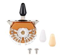 Banworks Interruptor de hoja de 5 vías para guitarra vintage, interruptor de palanca selector de 5 posiciones con 3 puntas para Fender / Stratocaster Strat ST Telecaster Tele Style JT/DWQ-07