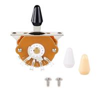 Banworks Interruptor de hoja vintage de 5 vías para guitarra, interruptor de palanca selector de 5 posiciones con 3 puntas para Fender / Squier Stratocaster Strat ST Telecaster Tele Style JT/DWQ-06