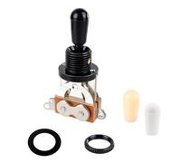 Banworks Interruptor de palanca métrico de marco corto de 3 vías, estilo vintage, para guitarra Epiphone EPI LP Les Paul Style JT/DWQ-02, color negro