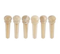 Banworks JT/GXD-04 - Juego de 6 pines para guitarra acústica, sin venas de sangre, hueso de camello, 5,3 mm de diámetro