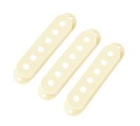 Banworks Juego de 3 cubiertas de plástico SSS para pastilla de 50 mm/50 mm/52 mm para guitarras eléctricas modernas Stratocaster Squier Strat ST SQ, paquete de 3 unidades JT/SYQG-12, color blanco