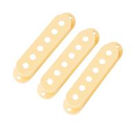 Banworks Juego de 3 cubiertas de plástico SSS para pastilla de 52 mm/52 mm/52 mm para guitarras eléctricas estilo Stratocaster Fender Strat ST SQ, paquete de 3 JT/SYQG-13, color crema claro