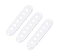 Banworks Juego de 3 cubiertas de plástico SSS para pastilla de 52 mm/52 mm/52 mm para guitarras eléctricas estilo Stratocaster Fender Strat ST SQ, paquete de 3 unidades JT/SYQG-13, color blanco