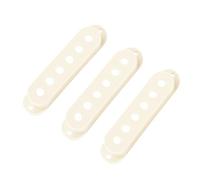 Banworks Juego de 3 cubiertas de plástico SSS para pastillas de 52,5 mm/52,5 mm/52,5 mm para guitarras eléctricas estilo Fender Stratocaster Strat ST SQ, paquete de 3 unidades JT/SYQG-14, color blanco