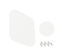 Banworks Juego de cubierta de cavidad de placa posterior de LP de 1 capa y cubierta de placa posterior de interruptor de control para Gibson Standard y Custom Les Paul LP JT/HGB-03 blanco
