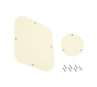 Banworks Juego de cubierta de cavidad para placa posterior de LP de 3 capas y cubierta de placa posterior para interruptor de control de Gibson Standard y Custom Les Paul LP JT/HGB-03 Ivory