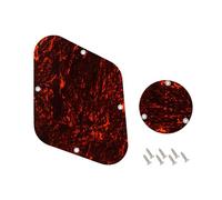 Banworks Juego de cubierta de cavidad para placa posterior de LP y cubierta de placa posterior para interruptor de control de 4 capas para Gibson Standard y Custom Les Paul LP JT/HGB-03 carey rojo