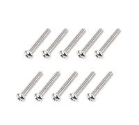 Banworks Juego de tornillos de montaje métricos de 2,8 x 17 mm M2.8 para guitarra eléctrica, bobina única, ajuste de altura para Squier Stratocaster Strat ST Telecaster Tele TL, paquete de 10 unidades