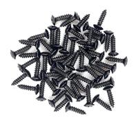 Banworks Juego de tornillos para placa posterior de guitarra eléctrica, 3 mm, tornillos de montaje para placa de protección contra rayaduras con cabeza ovalada, paquete de 50 JT/LSD-01, color negro