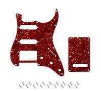 Banworks Juego pickguard y tapa de trémolo HSS 4 capas guitarra eléctrica | 11-Hole Pickguard y 6-Hole Tremolo Cover para USA/MX Fender Modern Stratocaster Strat ST JT/HB-09 Tortoiseshell Marrón