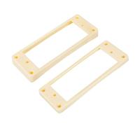 Banworks Mini anillos Humbucker de plástico con parte superior plana y parte inferior curvada para pastilla Humbucker de 6 x 6 mm + 10 x 10 mm, marco de pastilla de guitarra para guitarras eléctricas