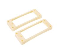 Banworks Mini anillos Humbucker de plástico con parte superior plana y parte inferior curvada para pastilla de guitarra de 10 x 10 mm, marco para guitarra eléctrica Les Paul LP, paquete de 2 JT/SYQG