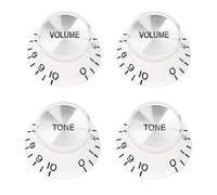 Banworks Perillas de control de guitarra '60s Perillas imperiales de 24 estrías de 6 mm Perillas de 2 tonos 2 perillas de volumen Perillas de velocidad máxima de aluminio para Gibson LP SG JT/XN-09