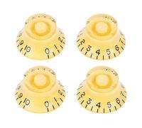 Banworks Perillas de control de guitarra de los años 50 perillas Imperial Konbs de 24 estrías 2 tonos 2 volúmenes perillas de 6 mm perillas Bell perillas Top Hat para Gibson Les Paul LP SG JT/XN-07