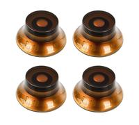 Banworks Perillas de control de guitarra eléctrica, 2 tonos, 2 volúmenes, estilo años 50, perillas métricas de 6 mm (15/64 pulgadas), 18 ranuras para guitarra eléctrica Epiphone Les Paul LP SG