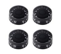 Banworks Perillas de control de guitarra eléctrica estilo años 60, métricas, 18 ranuras, 2 tonos, 2 perillas de volumen de 6 mm, perillas de velocidad para guitarras eléctricas Epiphone Les Paul SG