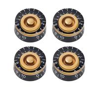 Banworks Perillas de control de guitarra eléctrica estilo años 60, métricas, 18 ranuras, 2 tonos, 2 perillas de volumen de 6 mm, perillas de velocidad para guitarras eléctricas Epiphone Les Paul SG