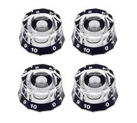 Banworks Perillas de control de guitarra, tamaño imperial, 24 ranuras, 2 volúmenes, 2 tonos, perillas de control Dodecagon para guitarras eléctricas Gibson Les Paul LP SG, paquete de 4 JT/XN-13