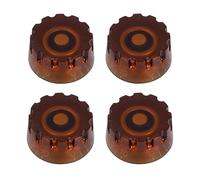 Banworks Perillas de control de guitarra, tamaño métrico, 18 ranuras, 2 volúmenes, 2 tonos, perillas de control moleteadas para guitarras eléctricas Epiphone Les Paul LP SG, paquete de 4 JT/XN-10