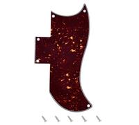 Banworks Pickguard 3 capas 5 agujeros para Epiphone SG Standard '61, placa rasguños pequeña JT/HB-27 Tortuga Marrón Oscuro
