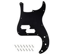 Banworks Pickguard aluminio CNC Precision Bass 1-capa PB | Placa de rasguño P-Bass borde recto 1,5 mm, 13 agujeros para Fender Ultra Precision Bass US/México, JT/HB-10 negro