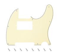 Banworks Pickguard guitarra eléctrica 3 capas 8 agujeros HS/HH American TL | Placa de rasguño para guitarra eléctrica para Fender Telecaster estándar de estilo moderno de EE. UU./México JT/HB-04 crema