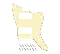 Banworks Pickguard Jazzmaster Vintage '60s muesca varilla tensado, 3 capas 13 agujeros para Fender Squier Classic Vibe JT/HB-38 Crema