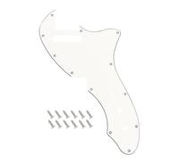 Banworks Pickguard Tele de 3 capas 69 TL Thinline Re-issue Pickguard 12-Hole Tele Scratch Plate para Fender '69 Style Tele Telecaster JT/HB-24 Blanco Vintage