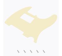 Banworks Pickguard Tele Vintage 5 agujeros 1,5mm 1-capa borde recto, para Fender Telecaster US/México JT/HB-20 crema