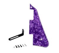 Banworks Pickguard USA LP 4-Ply con soporte de acero inoxidable | Placa de protección LP 2 agujeros para guitarra USA Gibson Les Paul LP, JT/HBTZ-01 Perla Púrpura