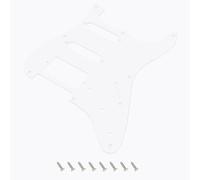 Banworks Pickguard Vintage '54-'59 ST HSS 8 agujeros borde recto | Placa de rasguño 1 capa 1,5 mm Slim-Gauge ST HSS para Fender Stratocaster vintage EE.UU./MX, JT/HB-22 Blanca