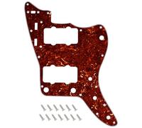 Banworks Pickguard Vintage de 60s Jazzmaster 4-Ply 13-Hole para guitarra | JM Pickguard Placa de Protección para Guitarra Pickguard para Fender Jazzmaster JM Guitarras JT/HB-14 Marrón Oscuro Carey