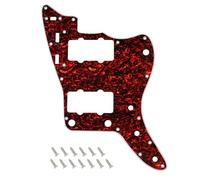 Banworks Pickguard Vintage de 60s Jazzmaster 4-Ply 13-Hole para guitarra | Pickguard JM para guitarra, placa de protección para Fender Jazzmaster JM Guitars JT/HB-14 de tortuga roja