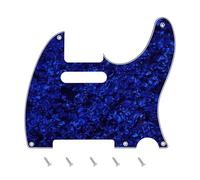 Banworks Pickguard Vintage TL 5 agujeros 3 capas guitarra eléctrica | Placa de rasguño para guitarra estilo vintage de USA/México Fender Tele Telecaster JT/HB-18 Perla azul