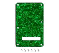 Banworks Placa posterior para guitarra eléctrica de 4 capas con cubierta para trémolo de 6 orificios para Stratocaster estándar estadounidense/mexicana ST JT/HGB-01 verde perlado