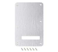 Banworks Placa trasera de aluminio procesado CNC de 1,5 mm de grosor, 1 capa, 6 agujeros, cubierta de cavidad para trémolo para Fender estándar de Estados Unidos/mexicanos Stratocaster Strat ST JT/HGB