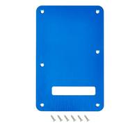 Banworks Placa trasera de aluminio procesado CNC de 1,5 mm de grosor, 1 capa, 6 agujeros, cubierta de cavidad para trémolo para Fender estándar de Estados Unidos/mexicanos Stratocaster Strat ST JT/HGB