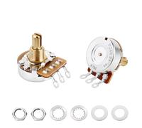 Banworks Pot guitarra latón A1MΩ rosca imperial 3/8" 24-estrías | Potenciómetro de audio de eje dividido de 15.5mm para guitarra Gibson Les Paul/SG Fender Strat/Tele PRS 2 piezas JT/XNQ-17