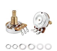 Banworks Pot guitarra latón B1MΩ rosca imperial 3/8" 24-estrías | Potenciómetro lineal eje dividido 19 mm para Gibson Les Paul/SG Fender Strat/Tele PRS, 2Pcs JT/XNQ-18