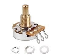 Banworks Pot guitarra latón B1MΩ rosca imperial 3/8" 24-estrías | Potenciómetro lineal eje dividido 19 mm para Gibson Les Paul/SG Fender Strat/Tele PRS, 1Pc JT/XNQ-18