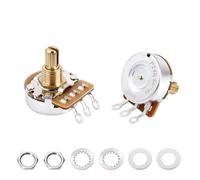Banworks Potenciómetro de latón B1MΩ Imperial de rosca de 3/8 pulgadas de tamaño completo para guitarras Gibson Les Paul LP/SG Fender Strat/Tele PRS, 2 piezas JT/XNQ-17
