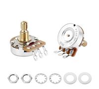 Banworks Potenciómetro de latón B1MΩ M8 para guitarra eléctrica de tamaño completo, 18 ranuras, eje corto dividido (15 mm de longitud), potenciómetro cónico lineal para Epiphone Les Paul LP/SG Squier